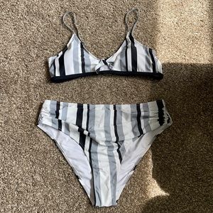 NWT Cupshe Striped Bikini XXL